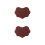4Pcs Light Brown Erhu Pads Noise Reducer for Practice Durable Material 5