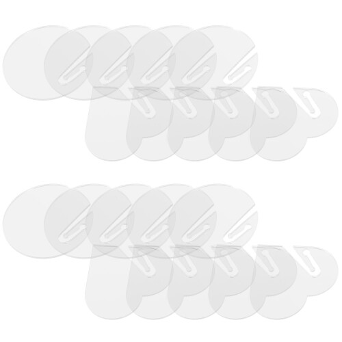 40Pcs Compact Acrylic Drink Tags Clear Party Wine Glass Identifiers 2