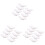 24Pcs White Resin Chopstick Holder Spoon Fork Stand for Dining Table 3