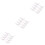 24Pcs White Resin Chopstick Holder Spoon Fork Stand for Dining Table 5