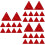 30Pcs Red Warning Triangle Sign Reflective Roadside Emergency Safety 5
