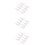 24Pcs White Resin Chopstick Holder Spoon Fork Stand for Dining Table 8
