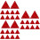 30Pcs Red Warning Triangle Sign Reflective Roadside Emergency Safety 6