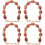 4Pcs Red Beaded Purse Chain Handle DIY Replacement with Easy Buckles 7