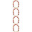 4Pcs Red Beaded Purse Chain Handle DIY Replacement with Easy Buckles 9