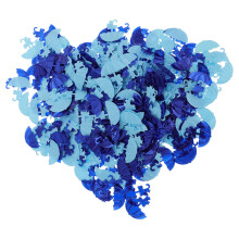 3Pak Feest Confetti Blauw Paraplu Plastic Baby Shower Versiering