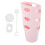 3Sets Pink Silicone Bottle Bottom Cover Anti-Scratch Home Bottle Boot 2