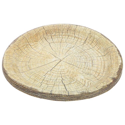30Pcs Wood Grain Paper Party Dinner Multi-Use 1