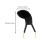 2Pcs Violin Shoulder Rest Cushion Black Soft Breathable Pads 2