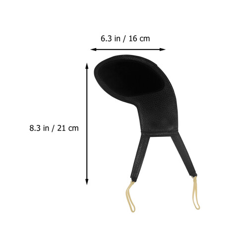 2Pcs Violin Shoulder Rest Cushion Black Soft Breathable Pads 1