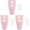 3Sets Pink Silicone Bottle Bottom Cover Anti-Scratch Home Bottle Boot 3