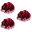 3Pcs Satin Double-Layer Hair Bonnets Night Sleeping Caps Dark Red 5