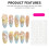 (S) Floral Press-On Nails - Natural Look 8