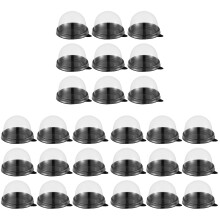 300St Dôme Cupcake Box Voor Dessert En Stevig En Transparant
