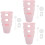 3Sets Pink Silicone Bottle Bottom Cover Anti-Scratch Home Bottle Boot 6