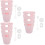 3Sets Pink Silicone Bottle Bottom Cover Anti-Scratch Home Bottle Boot 7