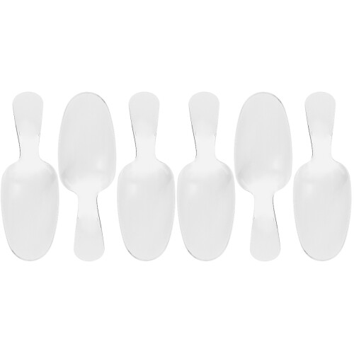 6 Pcs Stainless Steel Short Handle Dessert Scoops 1