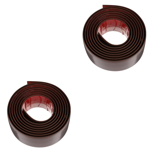 2Pcs Coffee Floor Cover Strips Self Adhesive PVC Flooring Transition 2