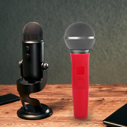 Cable Microphone Protective Case Red Handle Sleeve 2