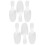 6 Pcs Stainless Steel Short Handle Dessert Scoops 5