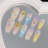 (M) Colorful Gradient Press On Nails - Stage Wear 1
