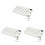 3Pcs White 7 Day Weekly Medicine Organizer with Alarm and Backlight 3