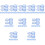 10Sets Blue Round Stackable 7 Day Organizer Case for Home Travel 8