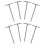 8Pcs Silver Flower Nails Decorating Tool for Home Cupcake Icing 5