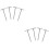 8Pcs Silver Flower Nails Decorating Tool for Home Cupcake Icing 6