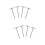 8Pcs Silver Flower Nails Decorating Tool for Home Cupcake Icing 7