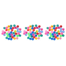 120St Genummerde Multicolor Plastic Ballen Voor Party En Loterij
