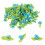 1000Pcs Blue Small Flowers for Crafts DIY Embroidery Patch Accessories 8