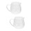 2Pièces Verseuse À Lait En Verre, Multi-Usage Transparent 6
