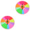 2Pcs Fun Foam Prize Wheel Hanging Turntable Teaching Prop 4