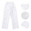 3Pairs Quick Drying Chef Pants White Breathable Loose Workwear 10
