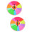2Pcs Fun Foam Prize Wheel Hanging Turntable Teaching Prop 7