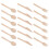 6Sets Holz-Gabel Löffel Messer Set Für Hochzeit Beige 11