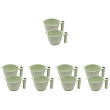 10Pcs Reusable Green Tint Bowls with Handle for Hair Dye and Coloring