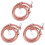 3Pcs PU Bag Strap Coffee Replacement Adjustable Shoulder Bag Accessory 3