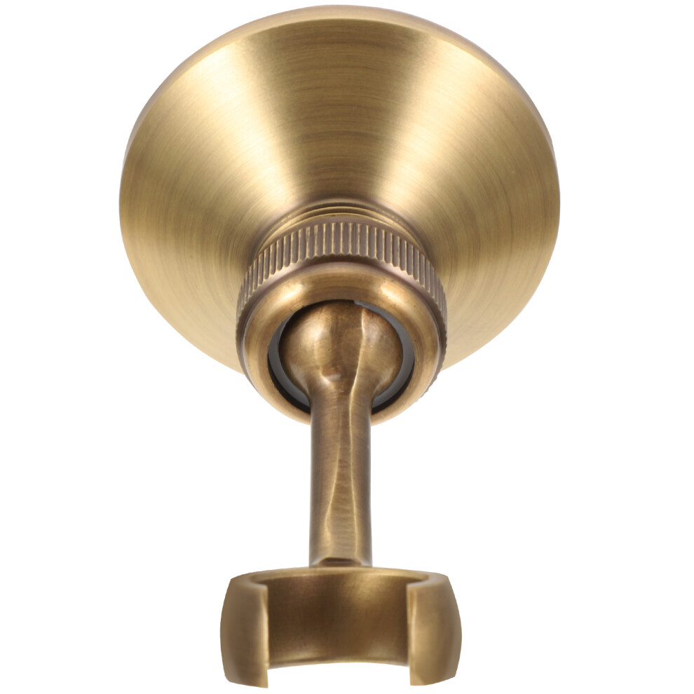 Adjustable Golden Copper Shower Head Bracket With Rotating Base 3723015818626