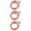 3Pcs PU Bag Strap Coffee Replacement Adjustable Shoulder Bag Accessory 8