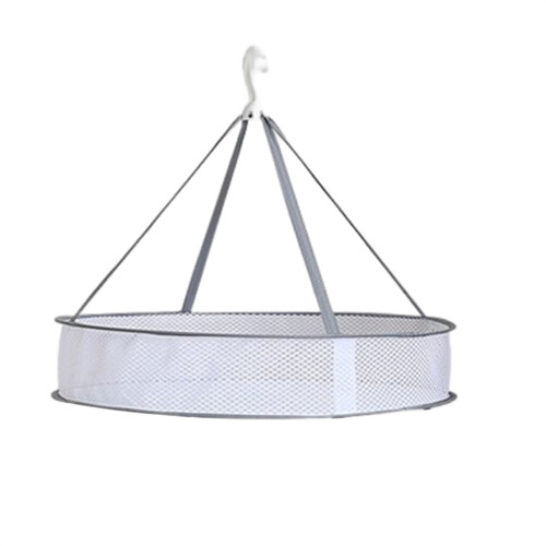 (Gray, A Single Layer) Foldable Mesh Sweater Drying Rack 1