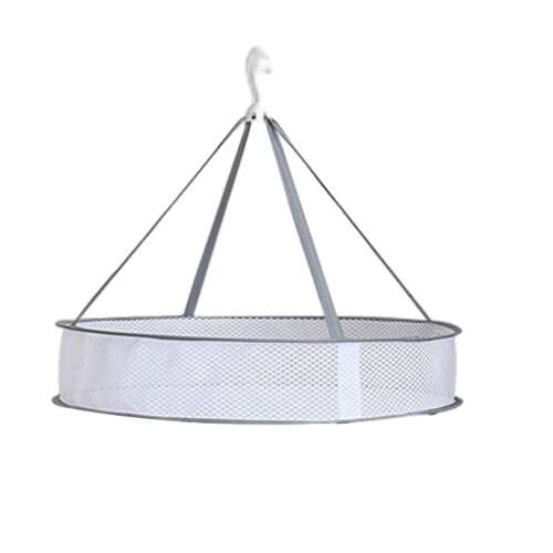 (Gray, A Single Layer) Foldable Mesh Sweater Drying Rack 2