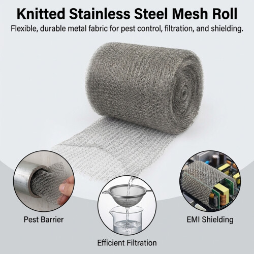 (Silver 12.7CM x 6M) Copper Wire Mesh for Brewing & Distillation 1