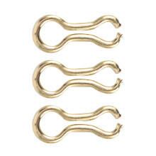 300PCS Steel Alloy Fishing Wire Eyes Sinker Leads 3 Bags, Sizes S & M