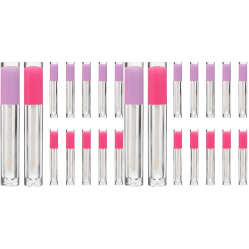 24Pièces Flacons Gloss 5Ml Bouchons En Caoutchouc 1
