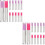 24Pièces Flacons Gloss 5Ml Bouchons En Caoutchouc 5