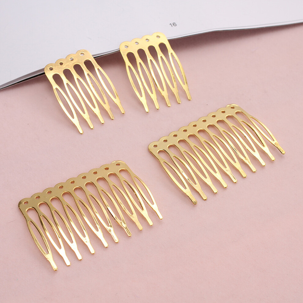 Reach-Tools Unisex Gold (Gold) Bridal Veil Hair Combs For Women