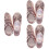 3Pièces Chaussures Danse PU Rose Style Princesse 6