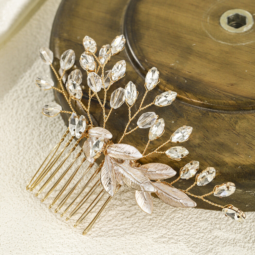 Reach-Tools Eco-Friendly Crystal Hair Comb For Weddings & Daily Use